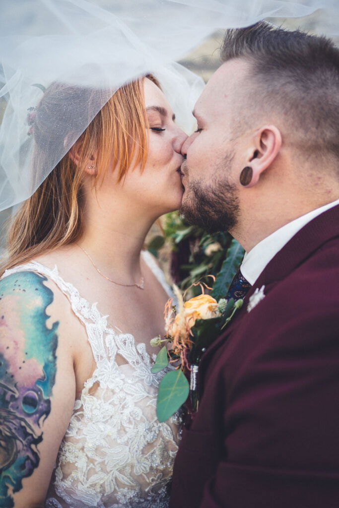 Hochzeitsfotos Schleier