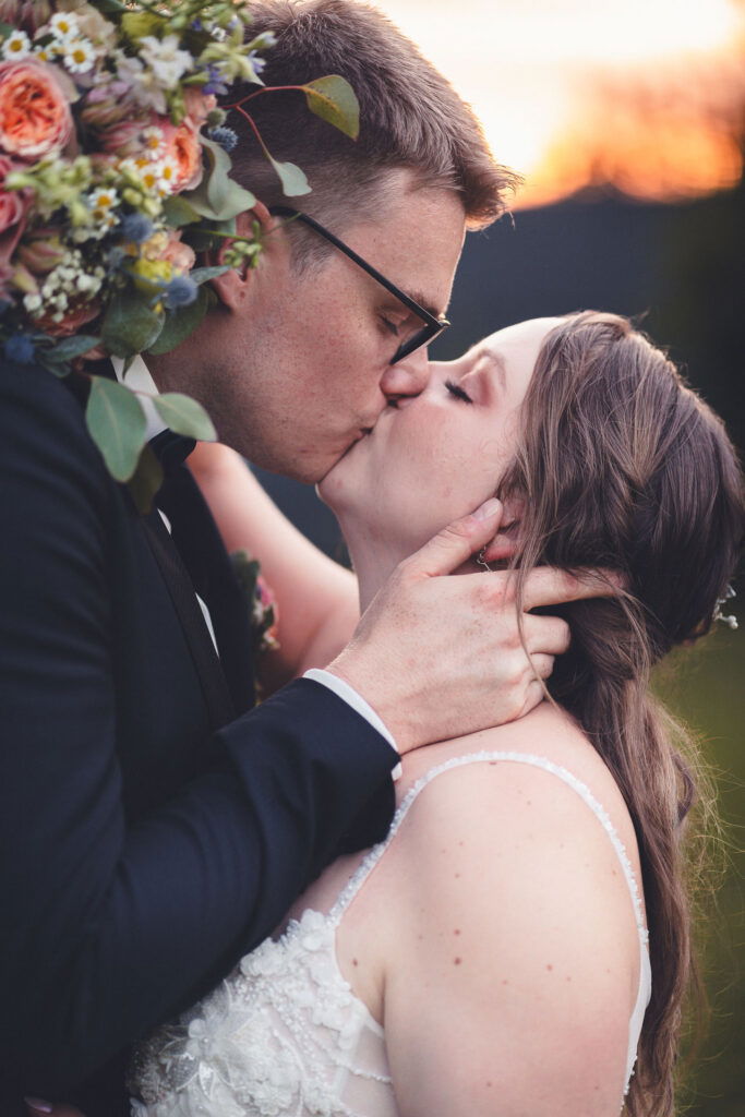 Landhaus Hui Waeller Sonnenuntergang