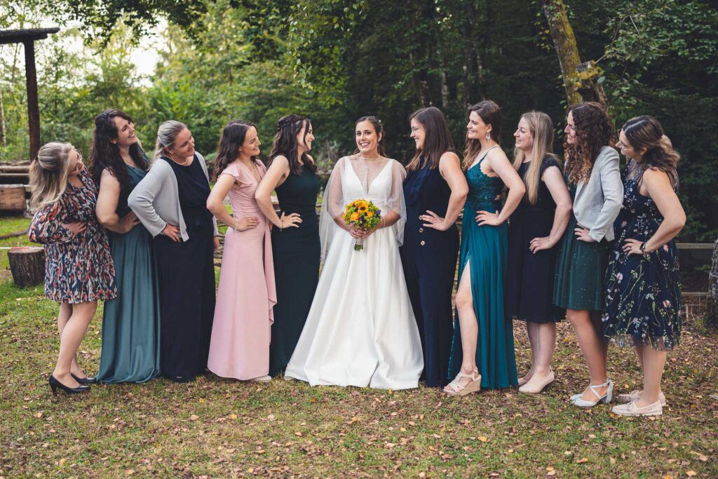 Gruppenfoto Hochzeit Frauen