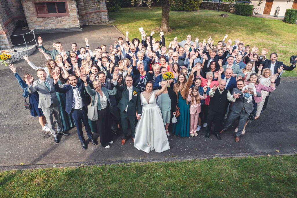 Gruppenfoto Hochzeit Gross