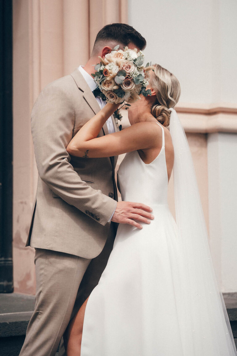 Brautpaar Strauss Foto