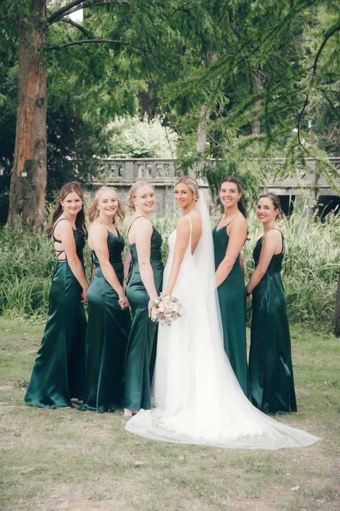 Gruppenfoto Hochzeit Park
