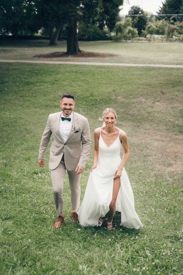 Laufen Foto Brautpaar