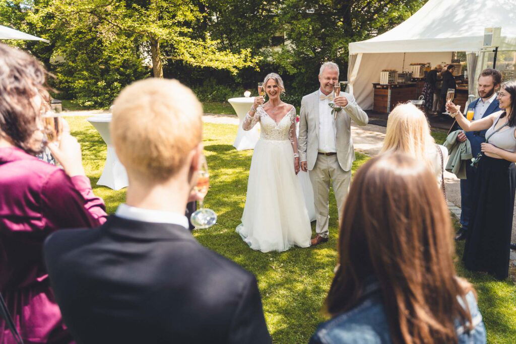 Sektempfang Hochzeit Fotograf