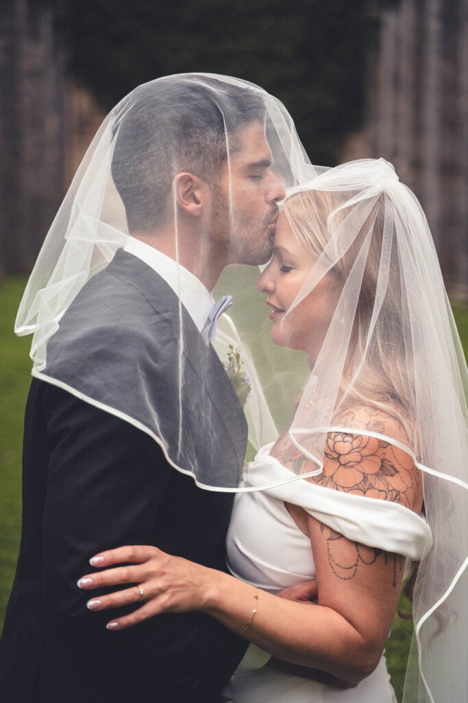 Hochzeitsfotos Schleier