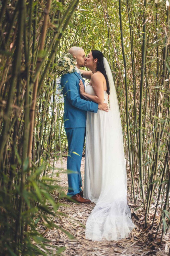 botanischer garten hochzeitsfoto