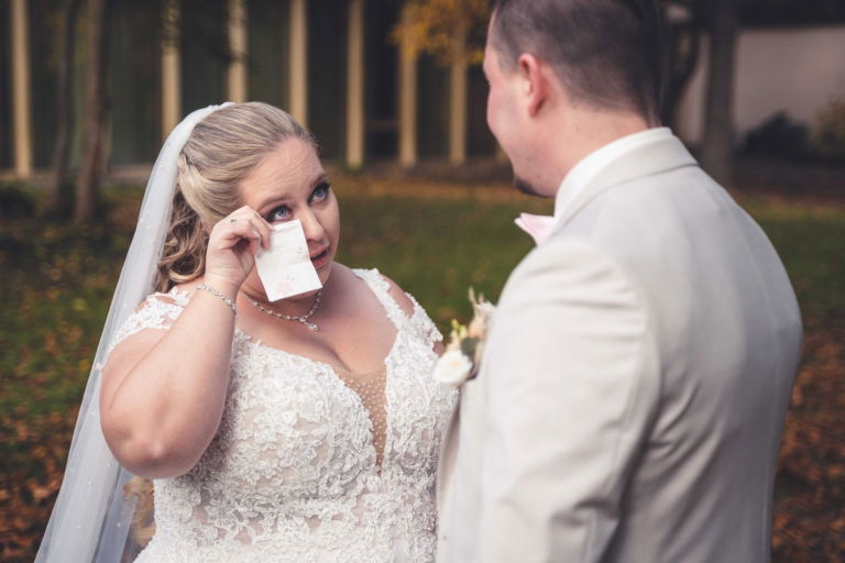 Hochzeitsfotos Herbst First Look