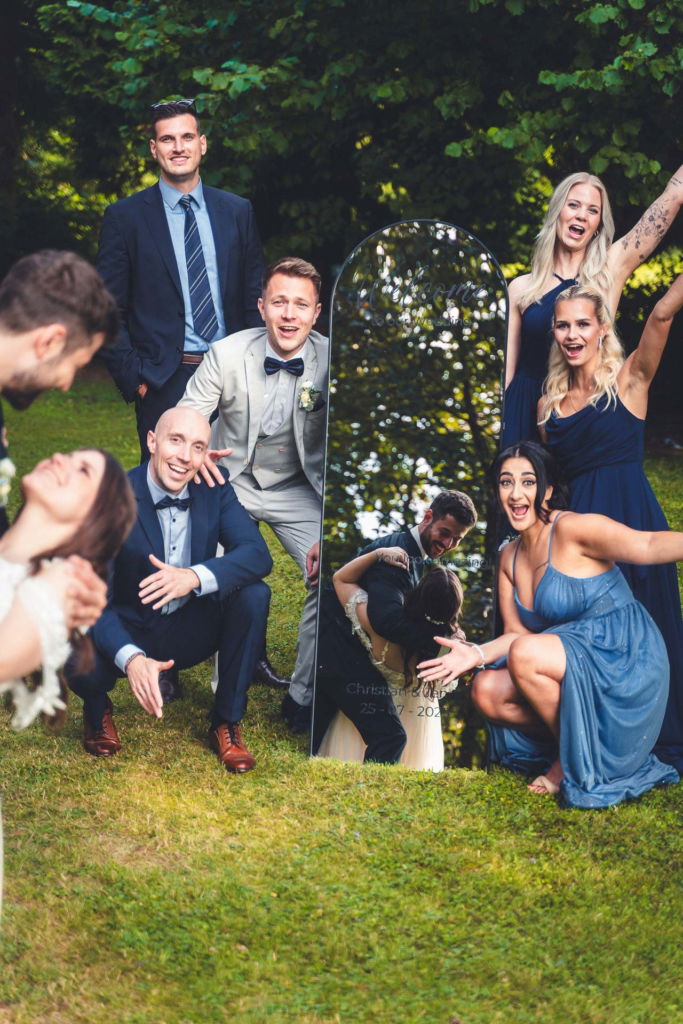 Hochzeitsfoto Spiegel