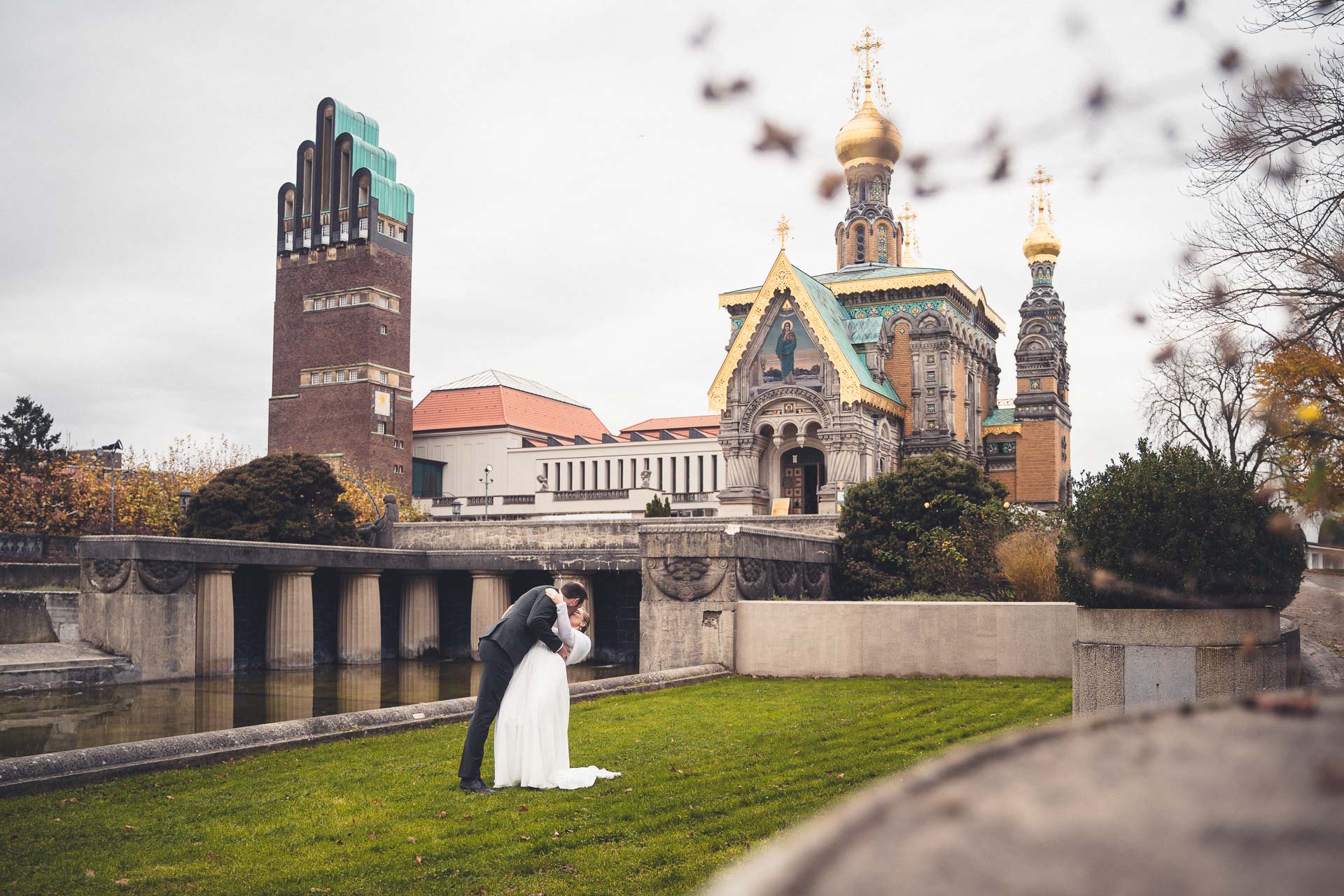 Hochzeitsfotos Mathildenhöhe Darmstadt